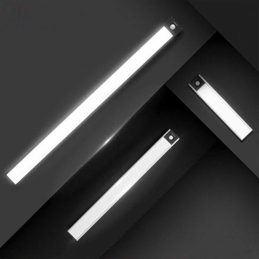 Ultra-slim motion sensor closet lights with metal exterior, USB rechargeable, wire-free installation