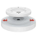 White LED ceiling light mounting base for WiFi and Bluetooth smart installation
