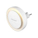 Yeelight Plug-In-Light sensor nightlight with warm white LED ring and compact plug-in design