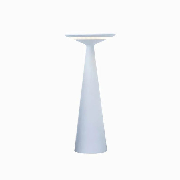 Bama cordless white modern rechargeable LED table lamp with touch control and dimming function