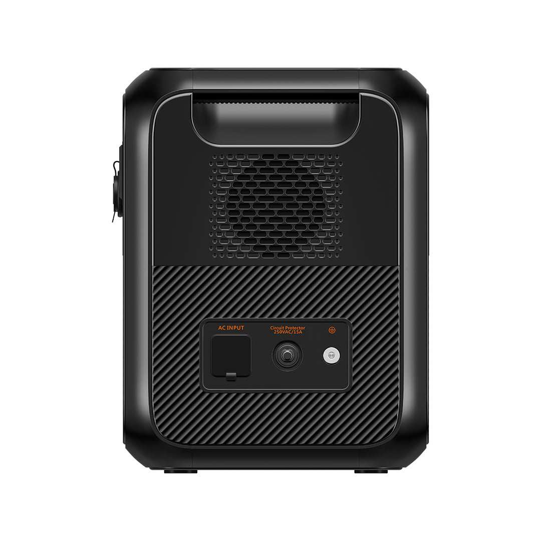 BLUETTI AC180P 1,800W 1,440Wh compact portable power station with AC input and cooling fan