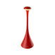 Pinup Maxi cordless red LED rechargeable table lamp with touch switch and flexible dimming