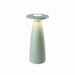 Flora cordless rechargeable LED table lamp with frosted polycarbonate diffuser and smoky glass top