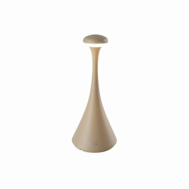 Pinup Mini cordless LED rechargeable table lamp with sleek aluminum design and touch dimming