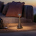 Pinup Mini cordless LED rechargeable table lamp with sleek slim design on wooden table ambient lighting