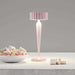 Twiggy cordless sleek cordless table lamp with modern design and soft pink shade