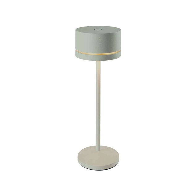 Duplo cordless table lamp with modern design and LED rechargeable feature.