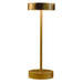 Standy Maxi minimalist portable LED lamp in gold with touch control and dimmable lighting