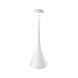 Pinup Maxi cordless white LED rechargeable table lamp with touch switch and flexible dimming