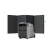 EcoFlow DELTA Pro portable power station with foldable solar panels and multiple outlets