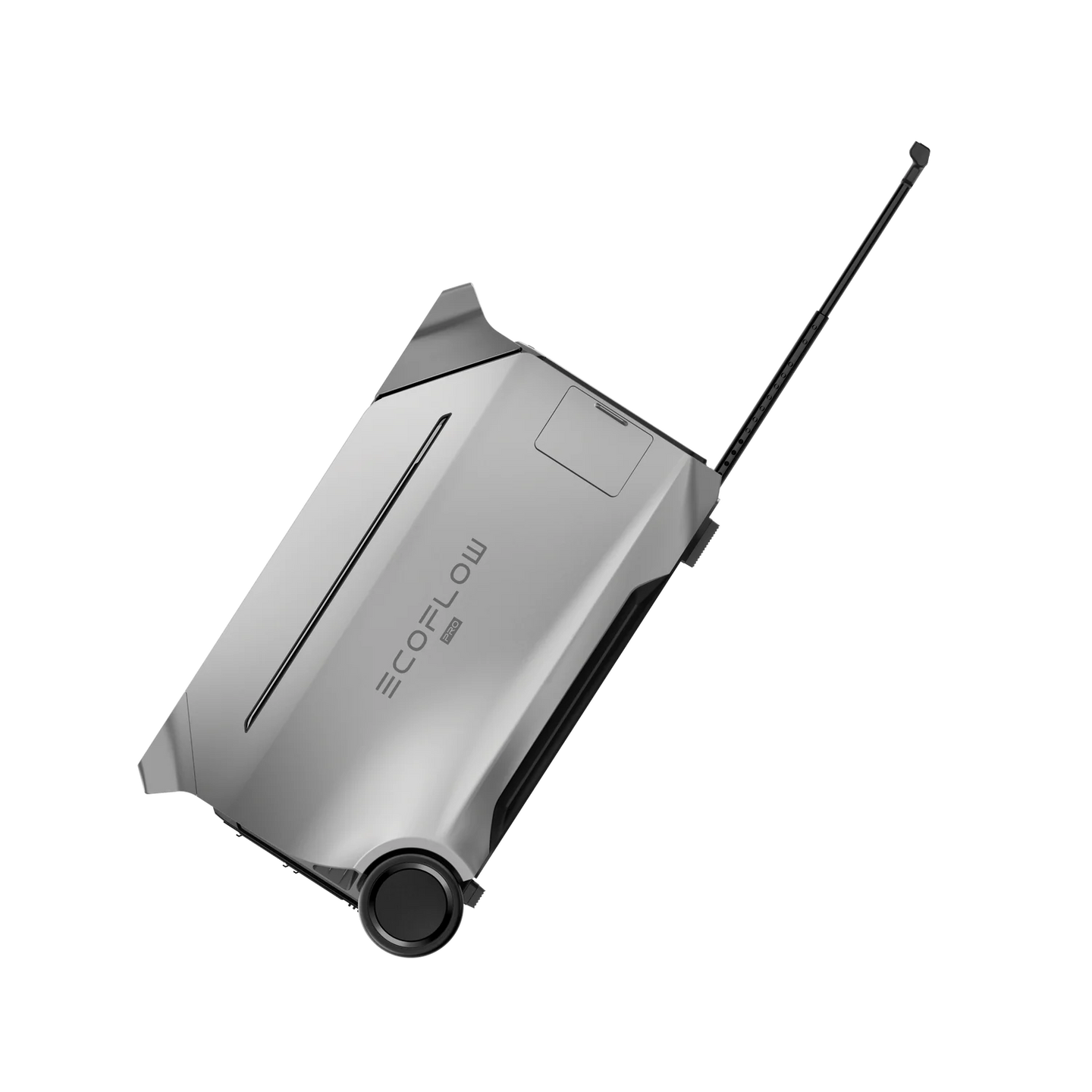 EcoFlow DELTA Pro portable power station with 4000W output, expandable capacity, quiet operation, and wheels for easy transport