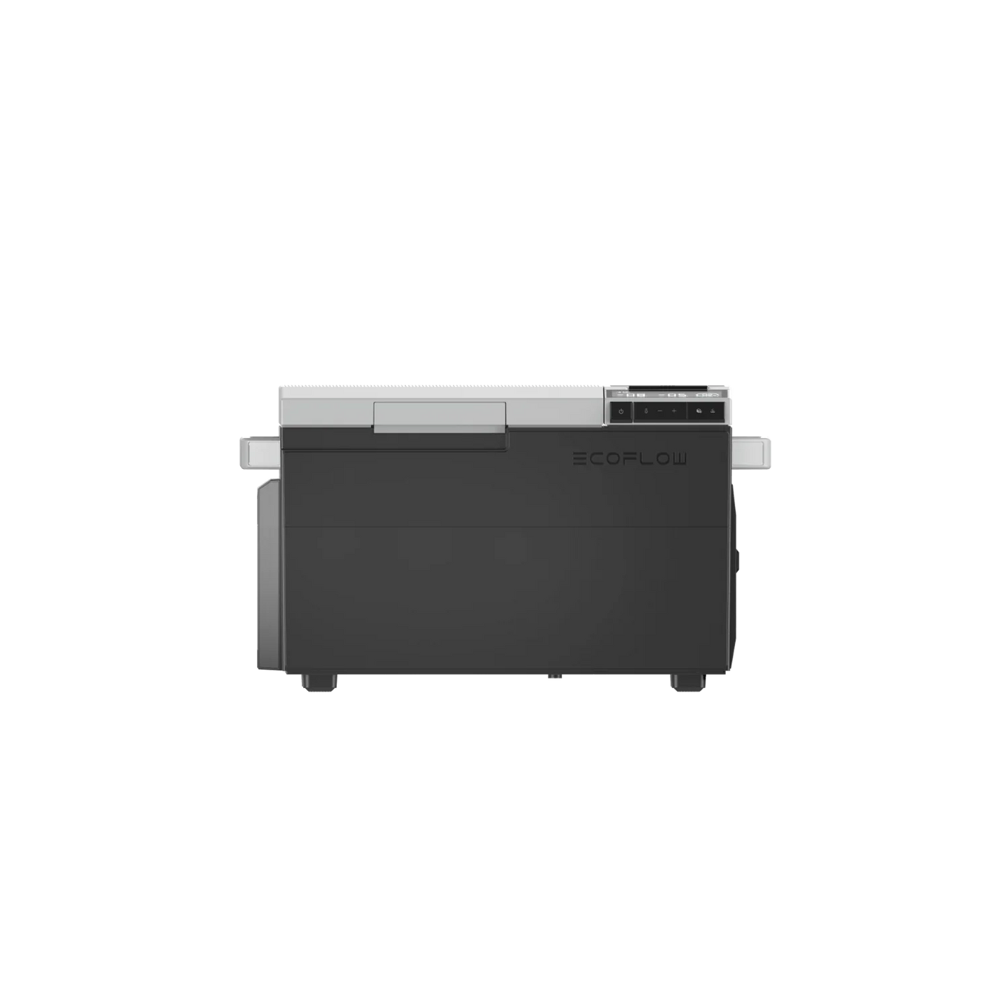 EcoFlow GLACIER portable refrigerator with integrated ice maker and dual zone cooling.