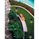 Nap Solar anthracite LED ground pole lighting a garden pathway at night