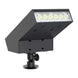 Black Solar LED Path Light with 500 lumens and 3000K soft white illumination, IP65 waterproof