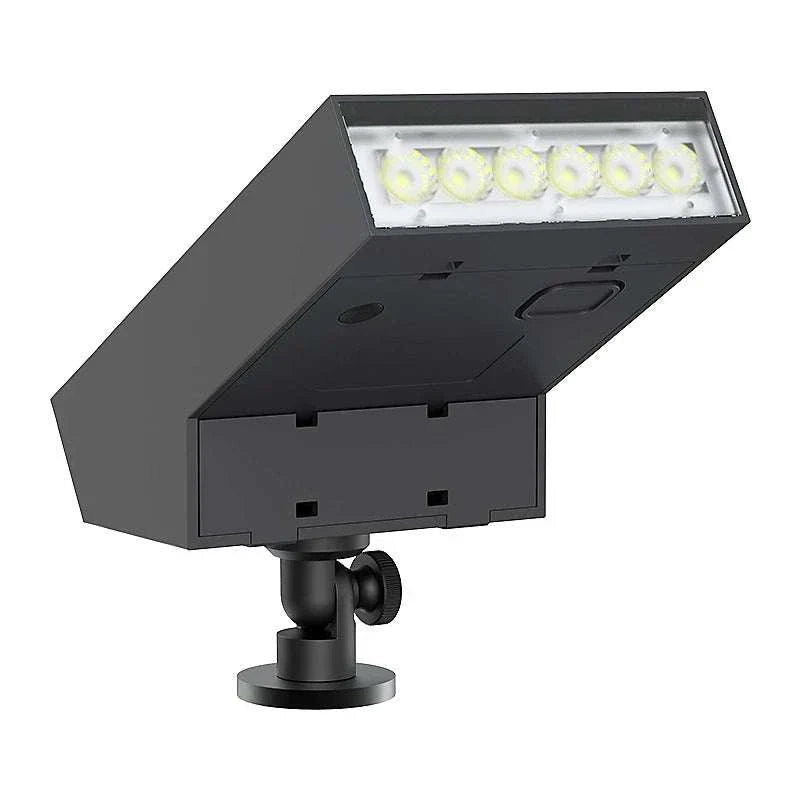 Black Solar LED Path Light with 500 lumens and 3000K soft white illumination, IP65 waterproof