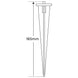 Diagram of solar path light stake measuring 165mm length for outdoor garden lighting installation