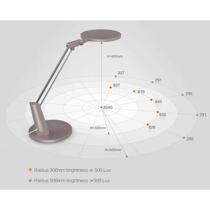 Yeelight Serene Eye-Friendly Desk Lamp Pro mocca gold with adjustable brightness and color temperature