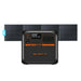 BLUETTI AC180P portable power station with solar panels, featuring 1,800W output and 1,440Wh LiFePO4 battery capacity.