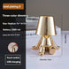 Little Golden Man Table Lamp with gold plating and three-color dimming.