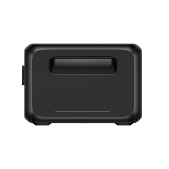 BLUETTI AC2P Portable Power Station black compact design with ergonomic handle and multiple output ports