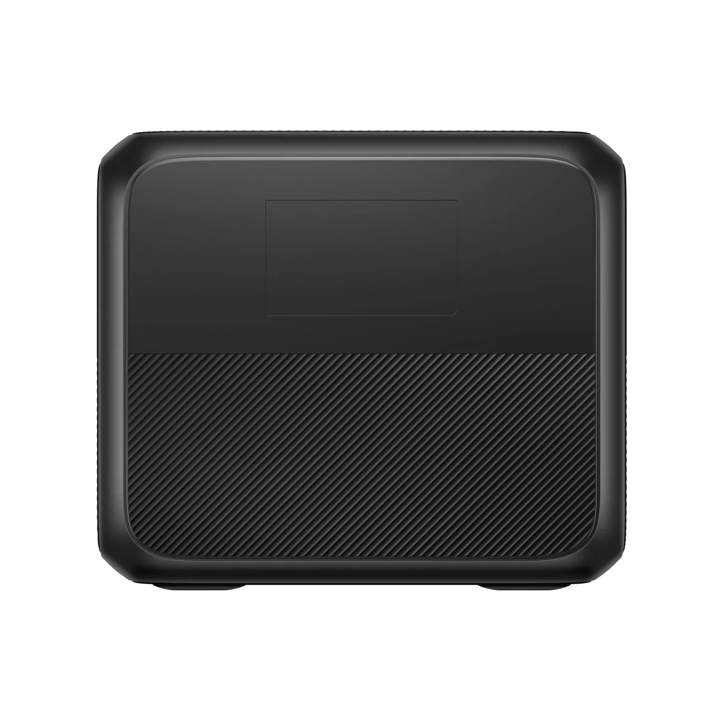 BLUETTI AC200P L Expandable Power Station front view in black with textured surface and compact design