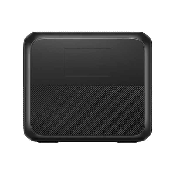 BLUETTI AC200P L Expandable Power Station front view in black with textured surface and compact design