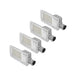 Eco-friendly solar street light set, 4PCS with solar panels, precision-grade aluminum-magnesium alloy, LED lamp beads.