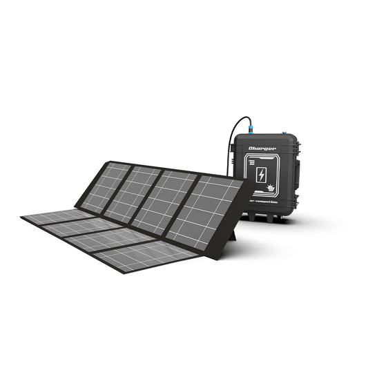 Portable 200w Folding Solar Panel for TKC - 9 Charger Case حقيبة شحن بطاريات عبر الطاقه الشمسيه