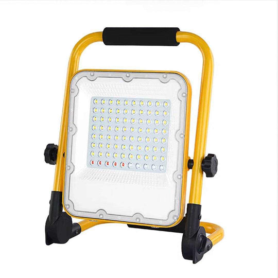 Solar Work Light with adjustable 360° rotation, USB charging, solar panel, LiFePO4 battery, 6500K CCT, SMD2835 LED.