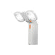 ECP002 multifunctional camping light with dual adjustable heads, white body, and orange switch for versatile outdoor illumination