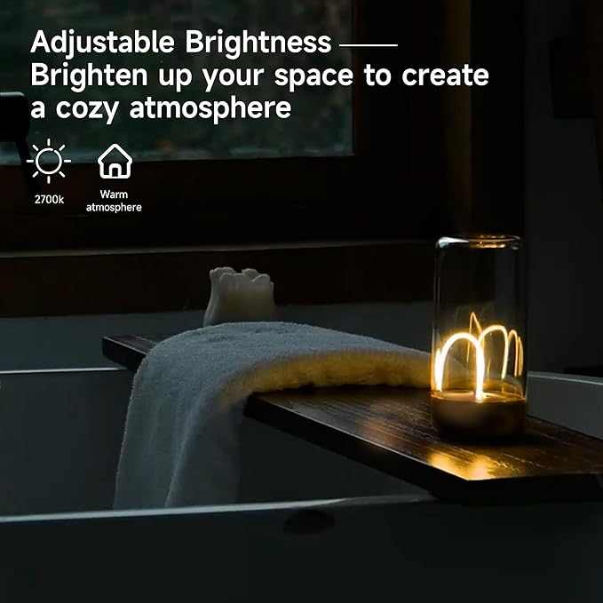 Auge Light Night Lights modern bedside table lamp with 3-level dimming and battery operation