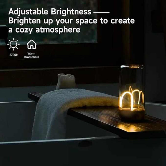 Auge Light Night Lights modern bedside table lamp with 3-level dimming and battery operation