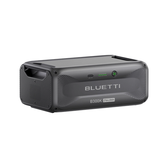 BLUETTI B300K Expansion Battery 2764.8Wh with durable aluminum case and LED indicators