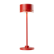 Duplo cordless table lamp in red with modern design.
