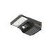 Black integrated solar street light with LED panel and smart sensor display