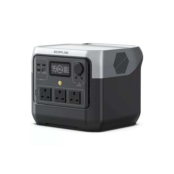 EcoFlow RIVER 2 Pro Portable Power Station with multiple ports and display screen.