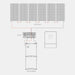 Inverter Solar Box 5kW diagram with solar panels, inverter, and LiFePO₄ battery.