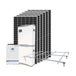 Inverter Solar Box 5kW with Panels and Battery - Off-Grid Home Power Supply.