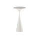Elant Dusk rechargeable modern white table lamp with sleek design