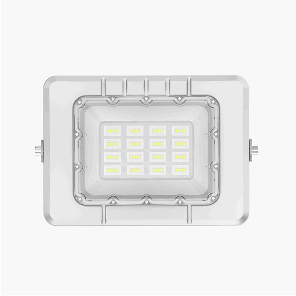 Solar Flood Light Mono with LED lamp beads and aluminum magnesium alloy case, offering 3000lm-5000lm brightness, IP65 waterproof, suitable for outdoor use.