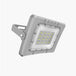 Outdoor Solar Flood Light with integrated LED lamp beads, aluminum magnesium alloy case, and heat sink.