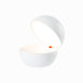 Goodnight cordless table lamp with a round, ball-like design, offering a cozy atmosphere; features include LED rechargeable function, flexible dimming, and opal polycarbonate diffuser.