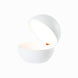 Goodnight cordless table lamp with a round, ball-like design, offering a cozy atmosphere; features include LED rechargeable function, flexible dimming, and opal polycarbonate diffuser.