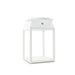 Eco-friendly solar rechargeable lantern with LED lighting, touch switch, water resistance, and powder-coated aluminum finish.
