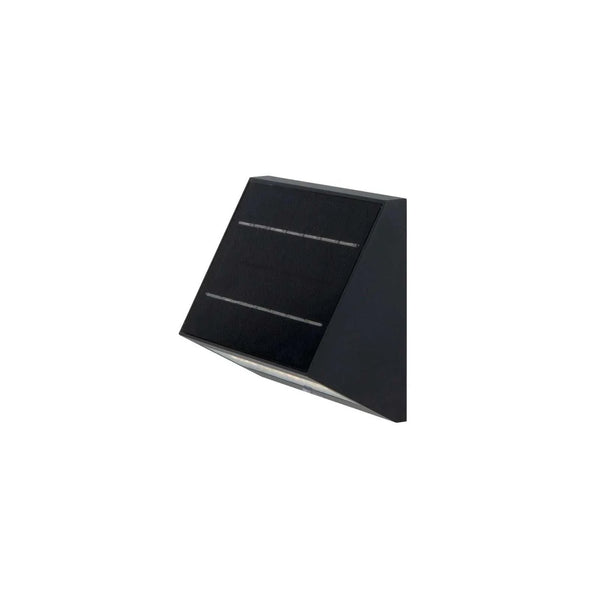 KLEWE ECOSTEP LED solar wall light, anthracite finish, 17 cm, IP65 rated for outdoor illumination.
