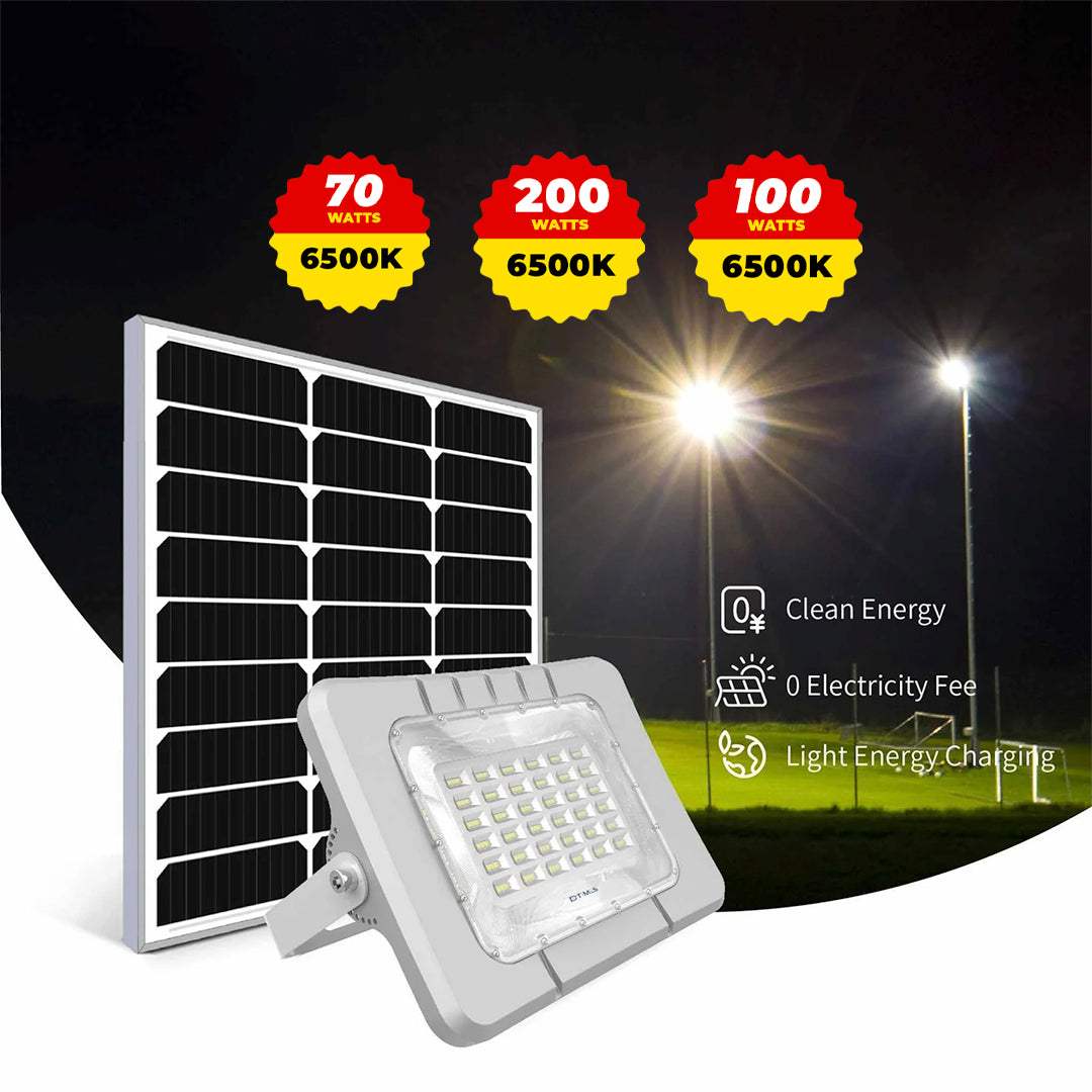 solar flood light mono with 5v solar panel and led lamp beads for outdoor use