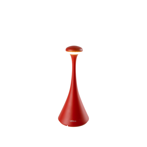 PinUp Mini cordless LED rechargeable table lamp with touch switch and flexible dimming in red