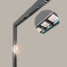 Sakura F006 MET floor lamp with dual-beam linear lighting and modular magnetic system close-up