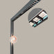 Sakura F006 MET floor lamp with dual-beam linear lighting and modular magnetic system close-up