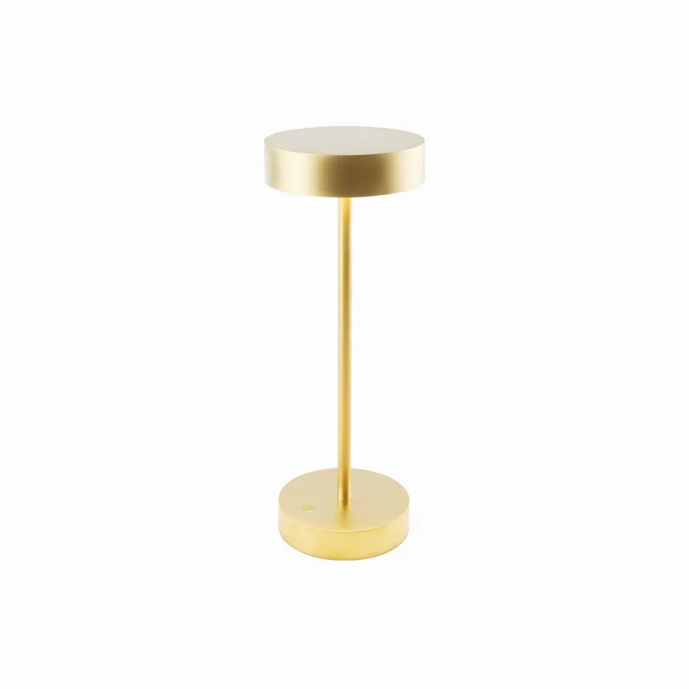 Standy Mini cordless gold aluminum table lamp with touch switch and adjustable LED lighting